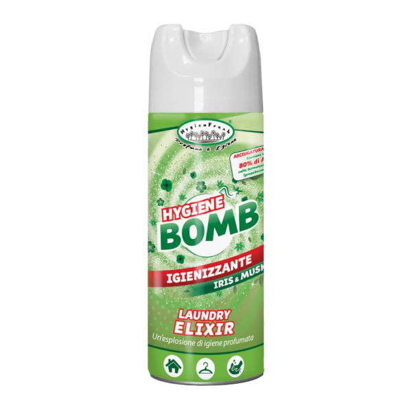 HYGIENE BOMB Elixir Iris & Musk 400ml - desinfitseerimisvahend tekstiilile