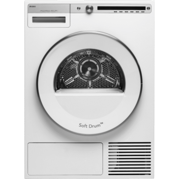 ASKO Kuivati Logic T409HS.W; "A+++", 9 kg, Must ekraan (LCD), Soojuspump, Aur, 14 prog, Valge