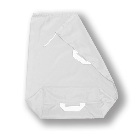 Pesu transportimise kott 70 × 95 cm valge käepidemetega